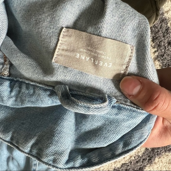 Everlane The Denim Short Coverall Overall Romper - Picture 11 of 15